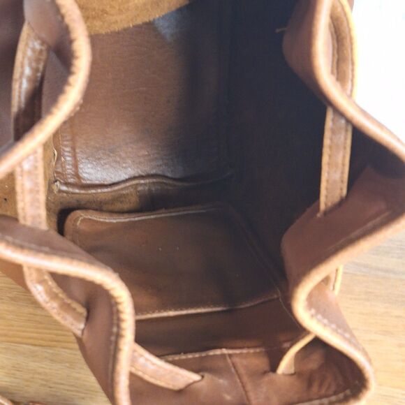 Coach Vintage 9165 Legacy Brown Leather Drawstring Bucket Bag Buckle Purse - Picture 13 of 16